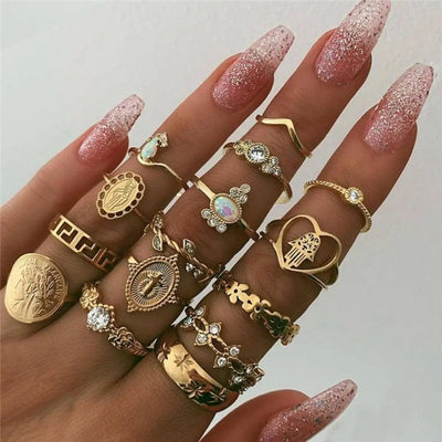Luna Lucas | Midi Ring Set | Bohemian Star Opal
