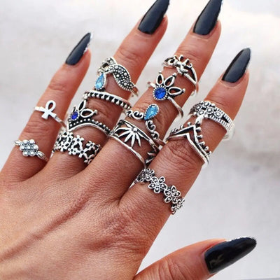 Luna Lucas | Midi Ring Set | Bohemian Star Opal