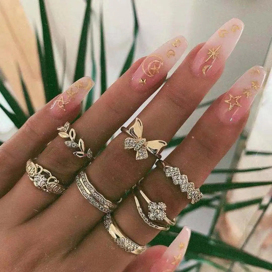 Luna Lucas | Midi Ring Set | Bohemian Star Opal