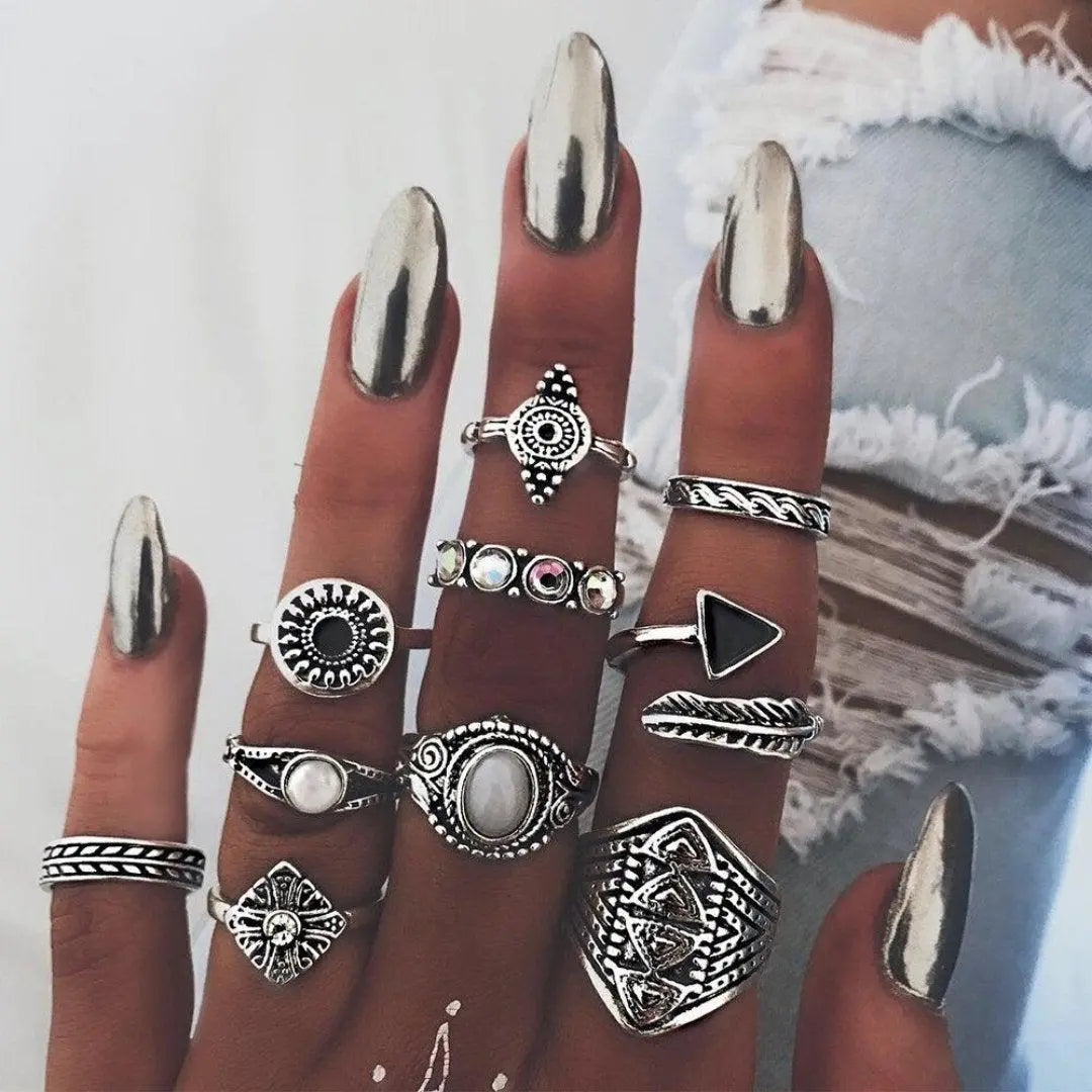 Luna Lucas | Midi Ring Set | Bohemian Star Opal
