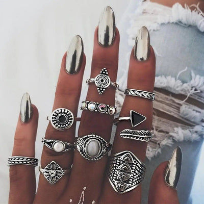 Luna Lucas | Midi Ring Set | Bohemian Star Opal