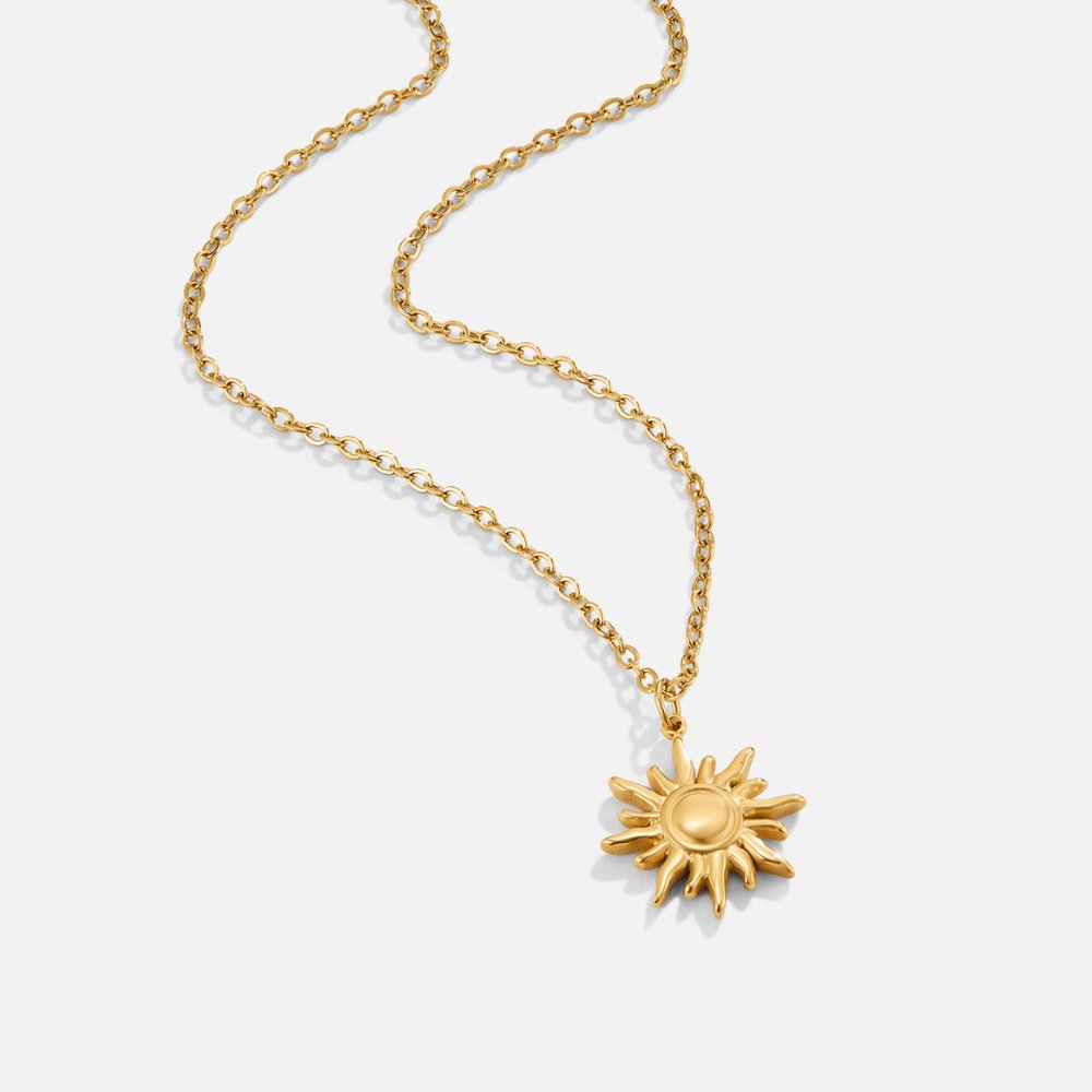 Luna Lucas | Soleil Pendant Necklace | Gold-Plated Stainless Steel