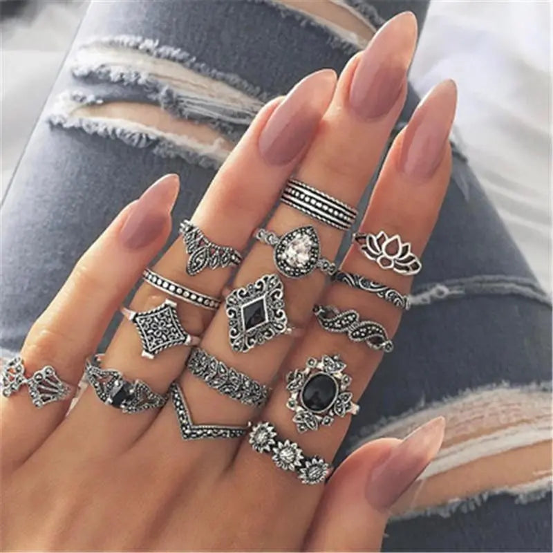 Luna Lucas | Midi Ring Set | Bohemian Star Opal