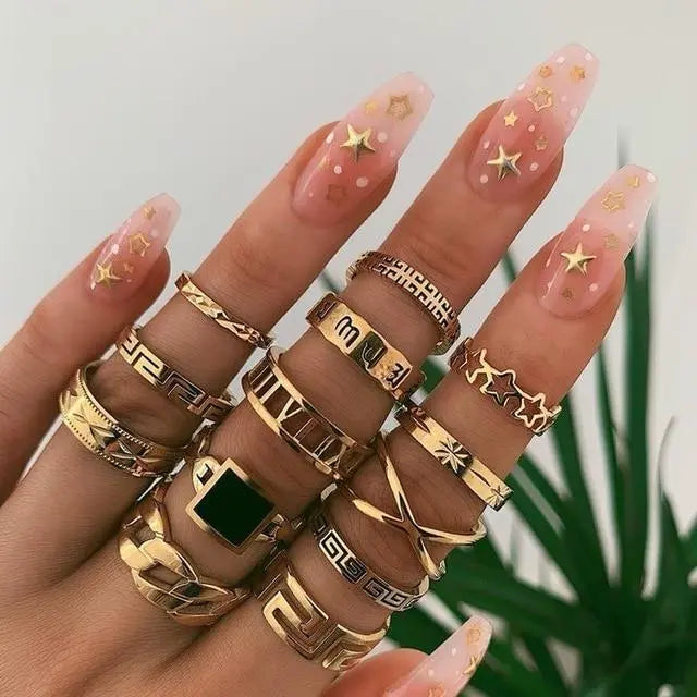 Luna Lucas | Midi Ring Set | Bohemian Star Opal